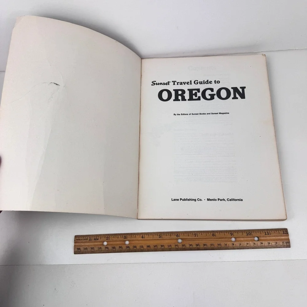 Vtg Softcover‎ Sunset Travel Guide to Oregon USA Book Revised Edition 70s READ